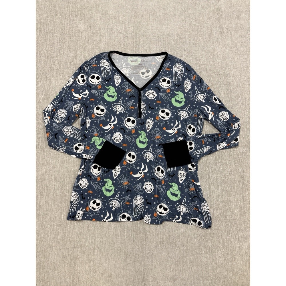 Little Sleepies Nightmare Before Christmas NBC Jack & Crew Womens Top X-Large XL